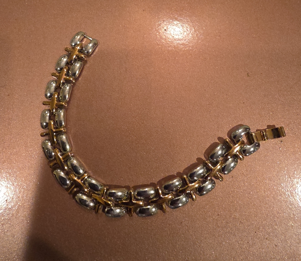 Elegant Silver and Gold Women's Bracelet